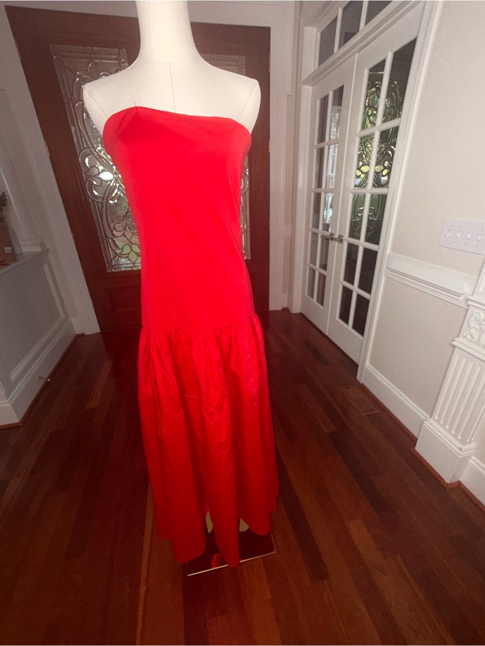Alice + Olivia Oriana Strapless Drop Waist Maxi Dress With Hidden Pockets NWT 12 - Picture 11 of 12